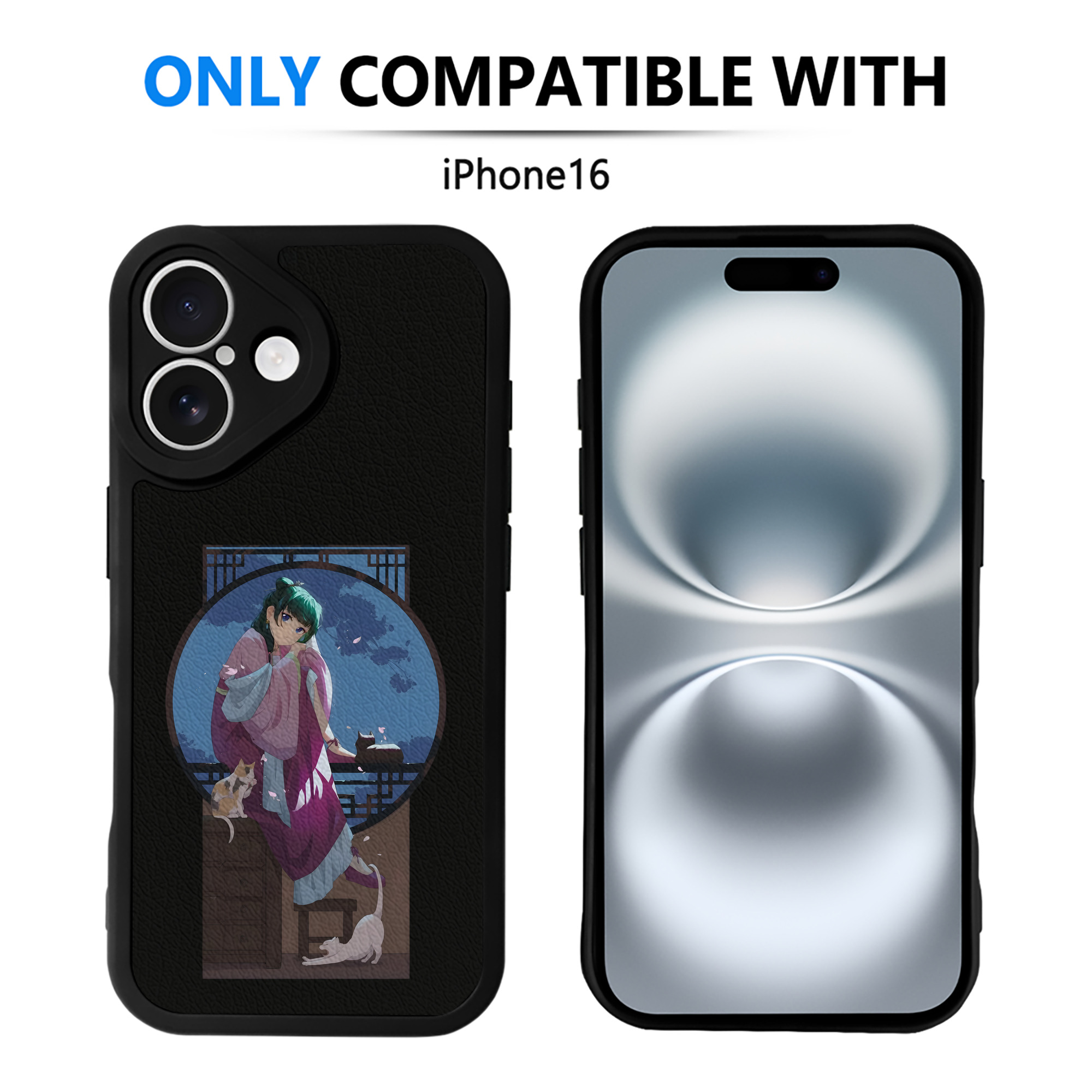 薬屋のひとりごと The Apothecary Diaries 【iPhone 16シリーズ対応】シリコンスマホケース（レザー調） 材質：シリコン